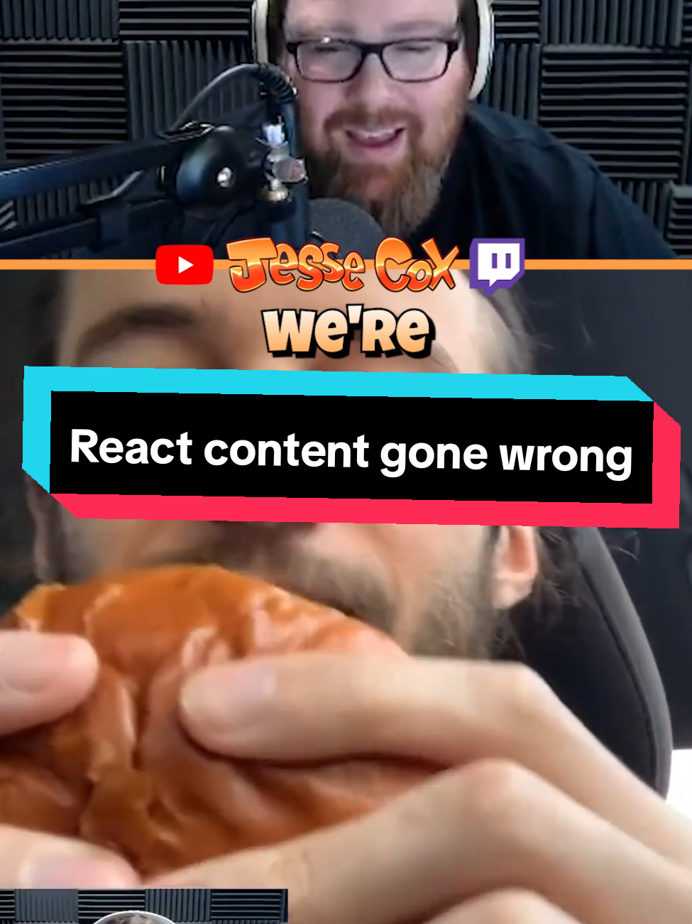 Man, react content has really gotten out of hand. @Crendor #react #jessecox #chickensandwich 