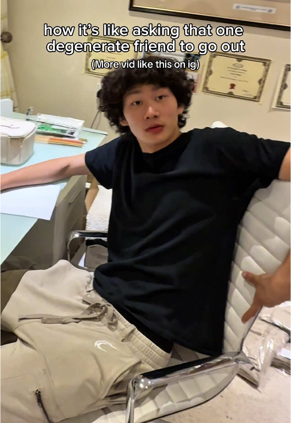 Never saying no to a night out 