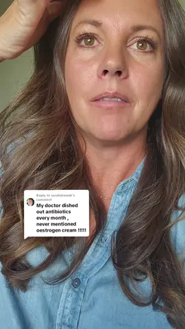 Replying to @sarahdrewek Who else has never been offered Vaginal Estrogen for frequent UTI's?! I was one of them! Every woman on the planet needs a tube of Vaginal estrogen! #uti  #perimenopause  #peemypants  #hormonetherapy  #vaginalestrogen  #gynocologist #femaledoctor  #menopause 