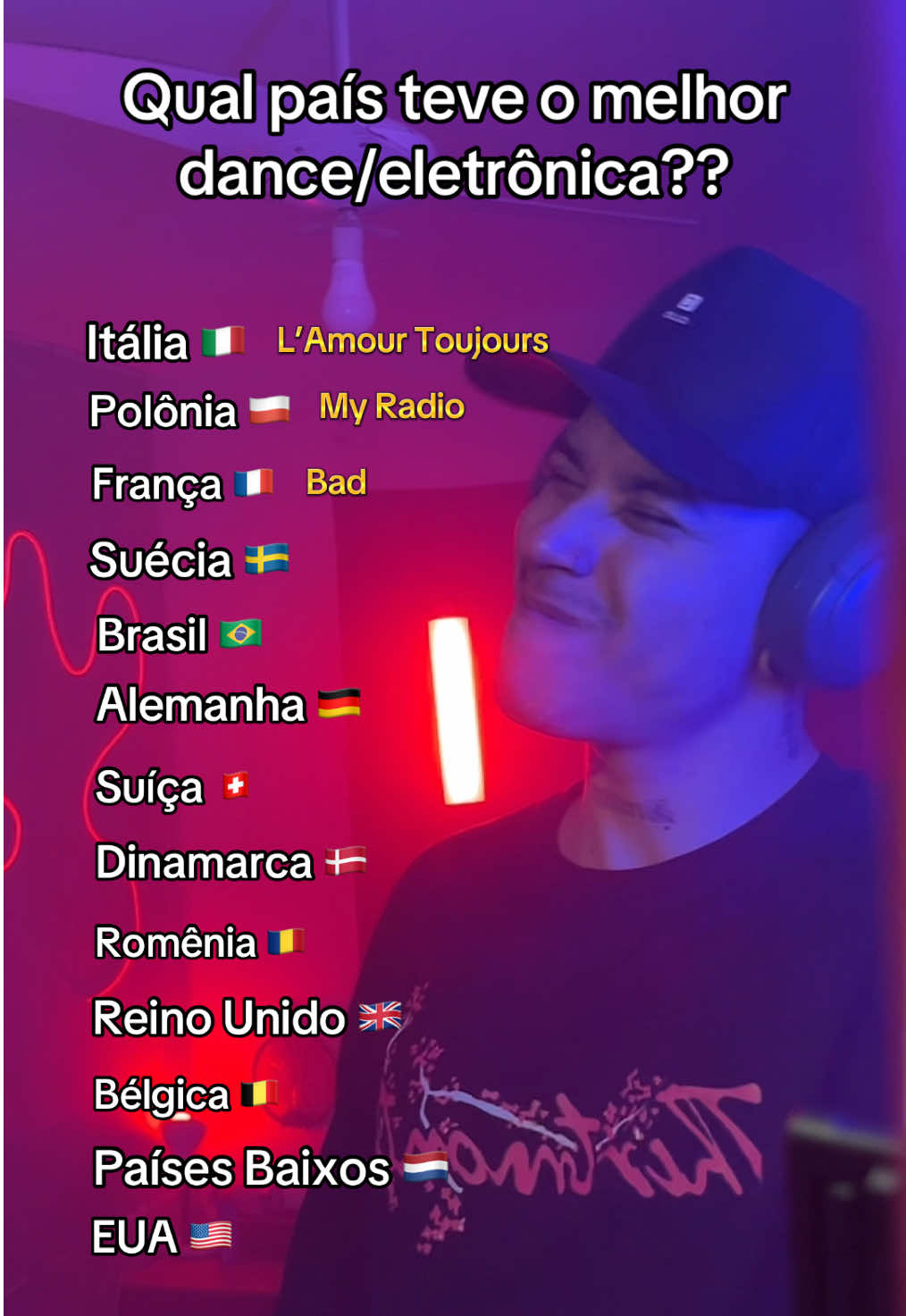 Qual país teve o melhor  dance/eletrônica?? #foryoupage #eurodance #musicaeletronica 