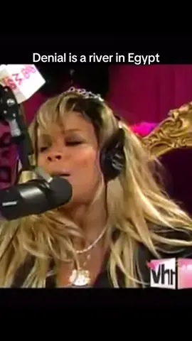 Iconic Ask Wendy moment from her radio show The Wendy Williams Experience “denial is a river in Egypt your husband is 😳 ” #WendyWilliams #FreeWendy 