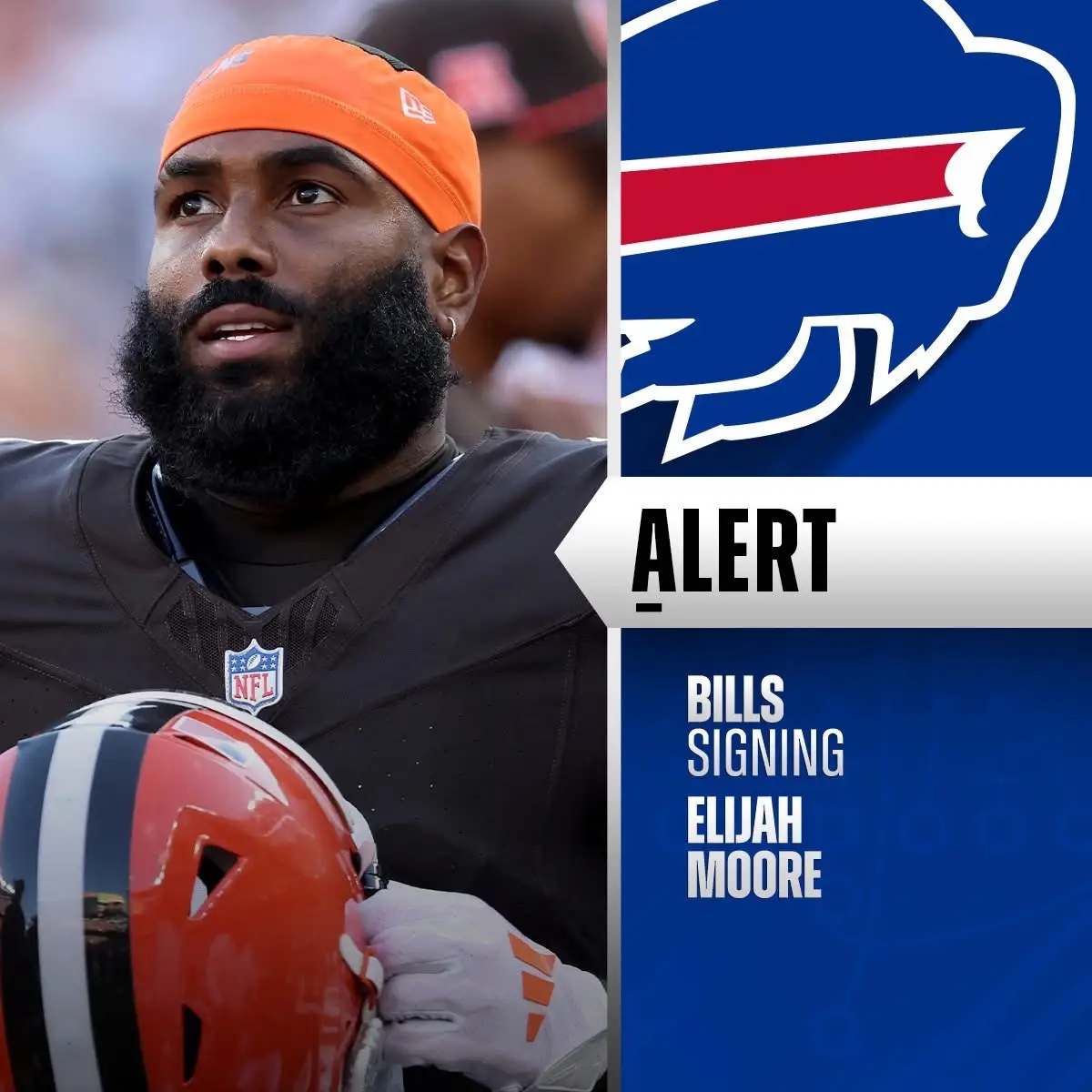 WR Elijah Moore to sign with bills on 1-year deal worth $5M max #elijahmoore #nflnews #nflbreakingnews #trendyy #footballcontent #fypシ #NFL 