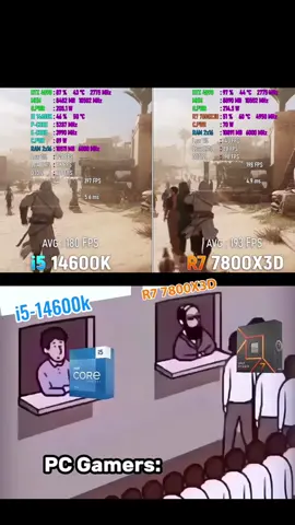 AMD> #pc #i5 #intel #ryzen #ryzen5 #ryzen7 #intelcore #intelcorei5 #ryzen77800x3d #i514600k #intelcorei514600k #amd #amdryzen #gaming #tik_tok #fyp #techno #i5vsryzen7 #ryzenvsintel #intelvsryzen #intelvsamd #amdvsintel 
