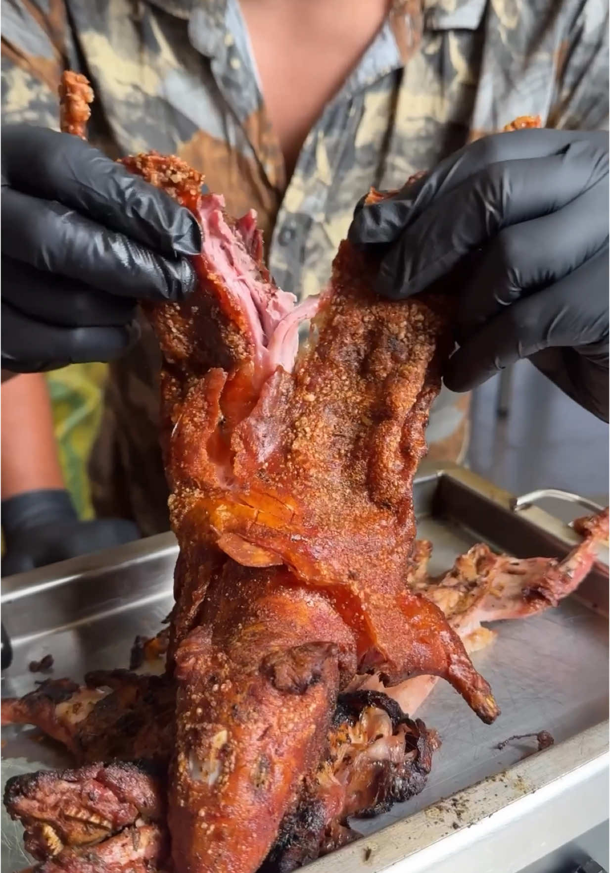 Un rico cuy a la parrilla en Arequipa 