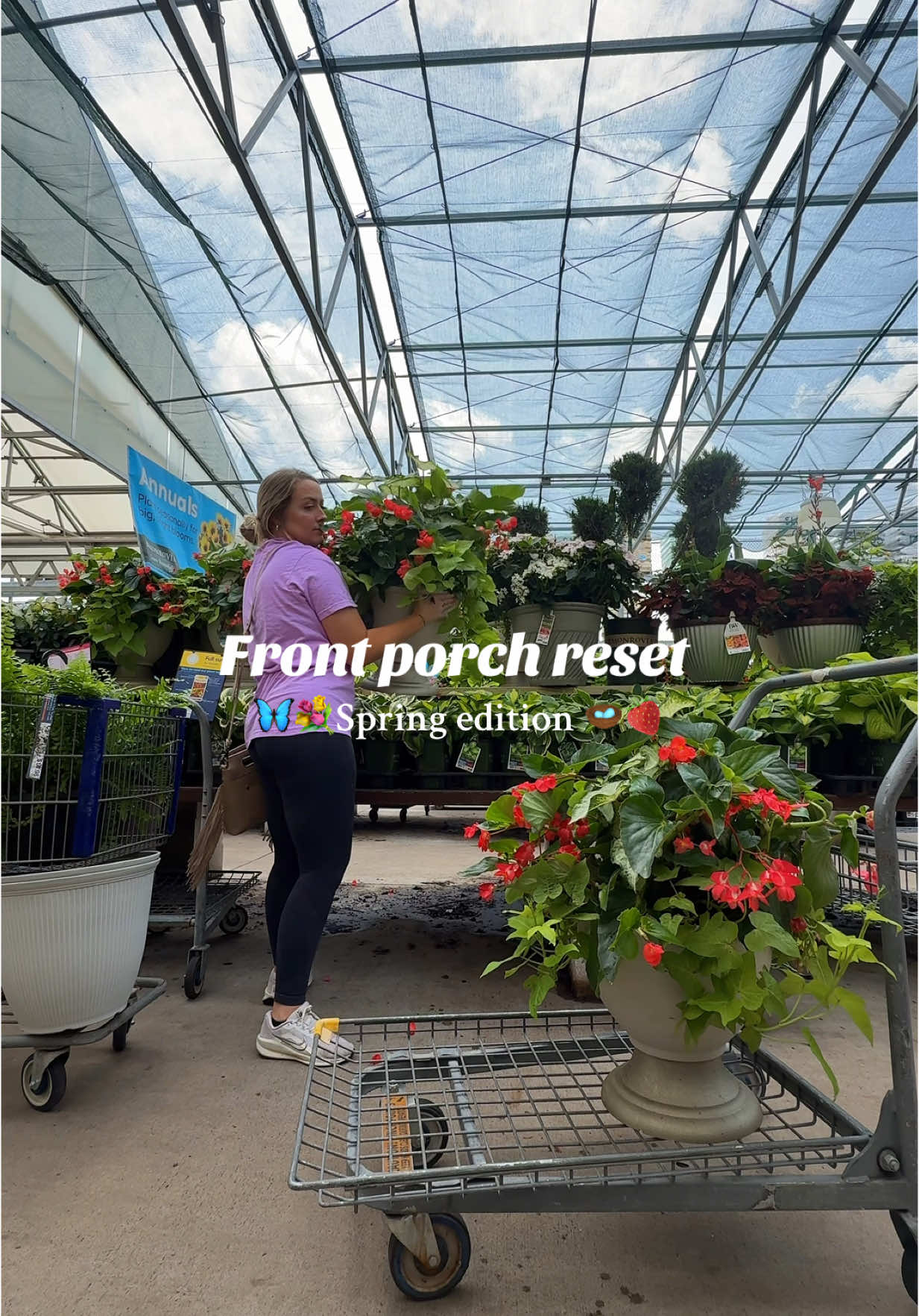 My first time adding plants to my porch and I love it! 🥹 @Lowe’s #porchdecor #porchplants #plantsoftiktok #lowesgardencenter #porch #porchreset #springtok #springdecor #decorating #fern #fyp #sahm #tiktok #trending #viral 