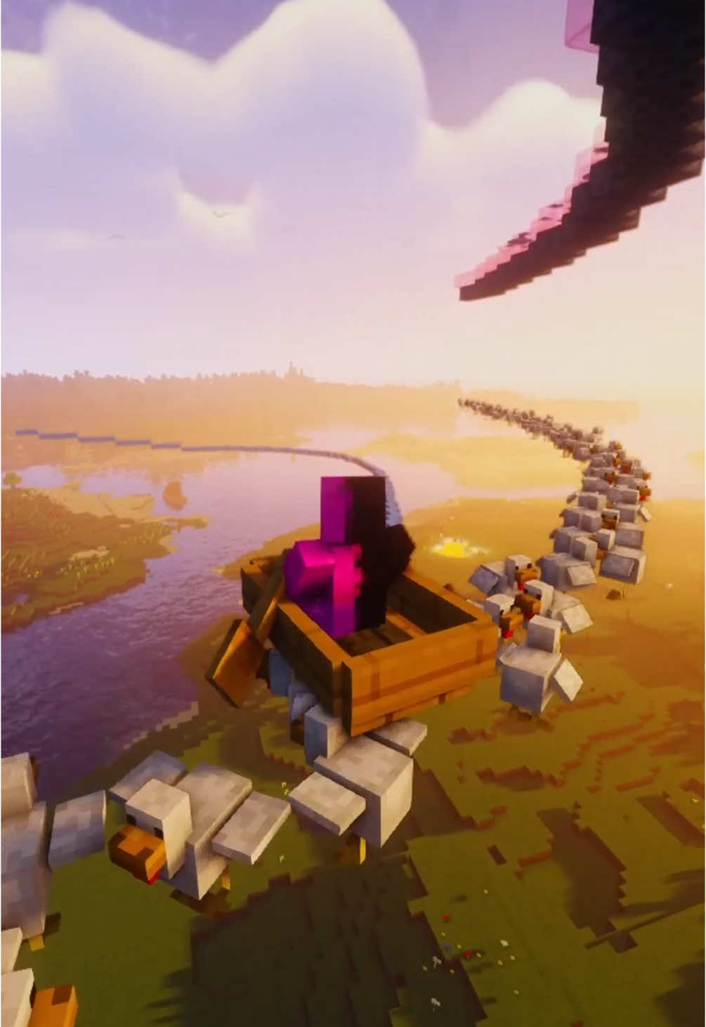 Minecraft ice boat race #Minecraft #minecraftmemes #minecrafter 