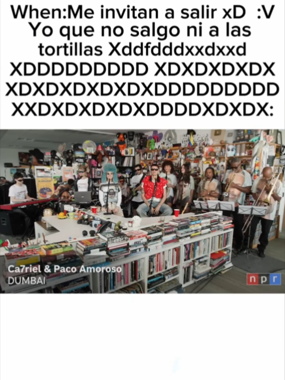 Lo subo aquí por qué en mi otra cuenta no pasa nada cabrones esto no tendrá visitas por qué nunca este tipos de videos que no sean de Tyler son famosos #musica #ca7rielypacoamoroso #papota #tinydesk #momazos 