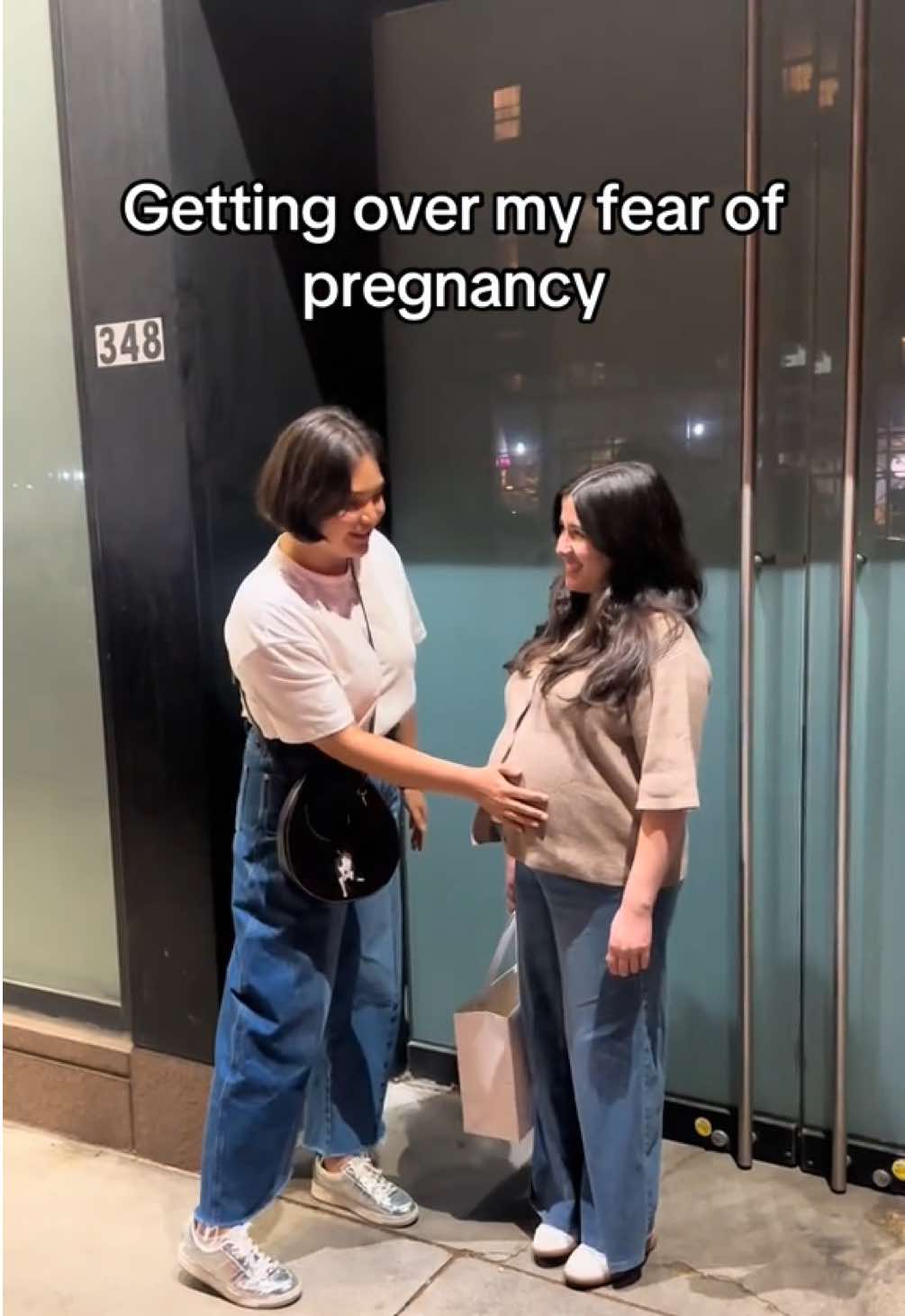 Hope this helps others out there with a fear of pregnant people! #comedy #funny #silly #pregnancy #teenpregnancy #nyc #howto #fear 