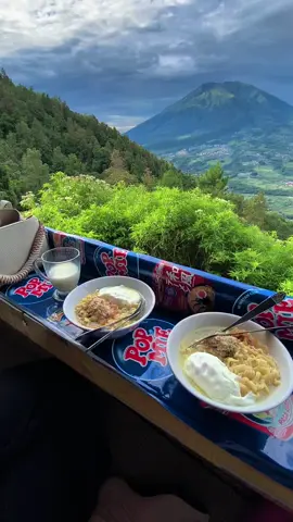 Mie with view✨😋 #telomoyo #telomoyomountain #fy#telomoyoexplore #CapCut 