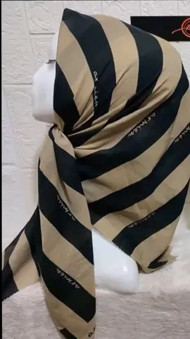 Hijab-Kerudung Segiempat Lasercut Motif Blaster Coklat  #fyp #viral #jilbab #xybca #4u 