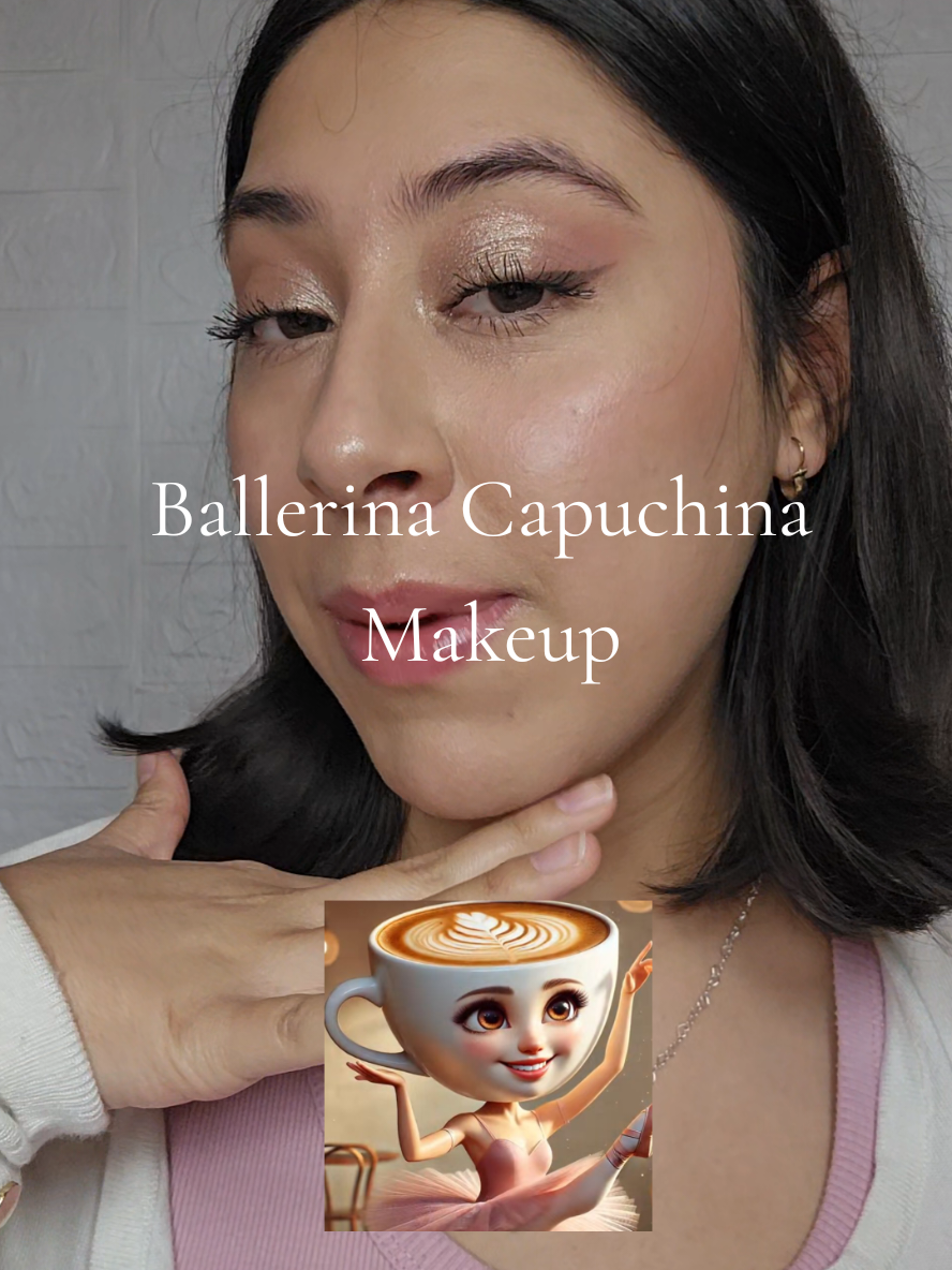 Maquillaje inspirado en Ballerina Capuchina 🩰☕️  #ballerinacapuchina #maquillajeballerina #maquillajerosado #pinkmakeup 