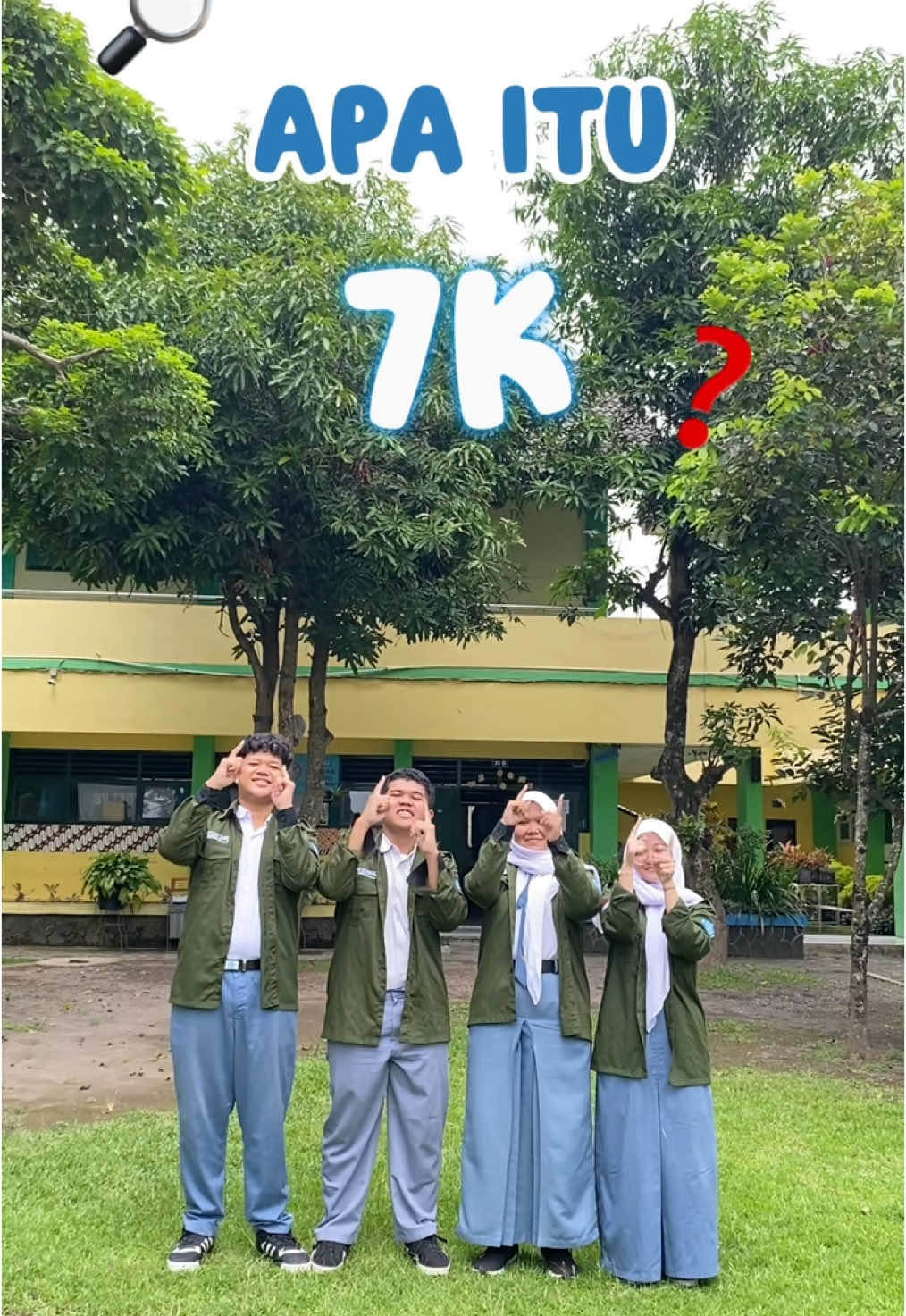 𝗔𝗽𝗮𝘀𝗶𝗵 𝟕𝗞 𝘁𝘂𝗵❓❓ Halo Sobat Wikus! 👋🏻 selain menerapkan 5S kita juga harus menerapkan 7K (Keimanan, Ketertiban, Kenyamanan, Kebersihan, Keamanan, Kedisiplinan, dan Kesehatan) dalam keseharian kita!  Ayo wujudkan lingkungan yang bersih, sehat, dan nyaman dengan aksi nyata 7K!  #OSISWijayakusuma #SMAN1GAMPING #Wijayakusuma