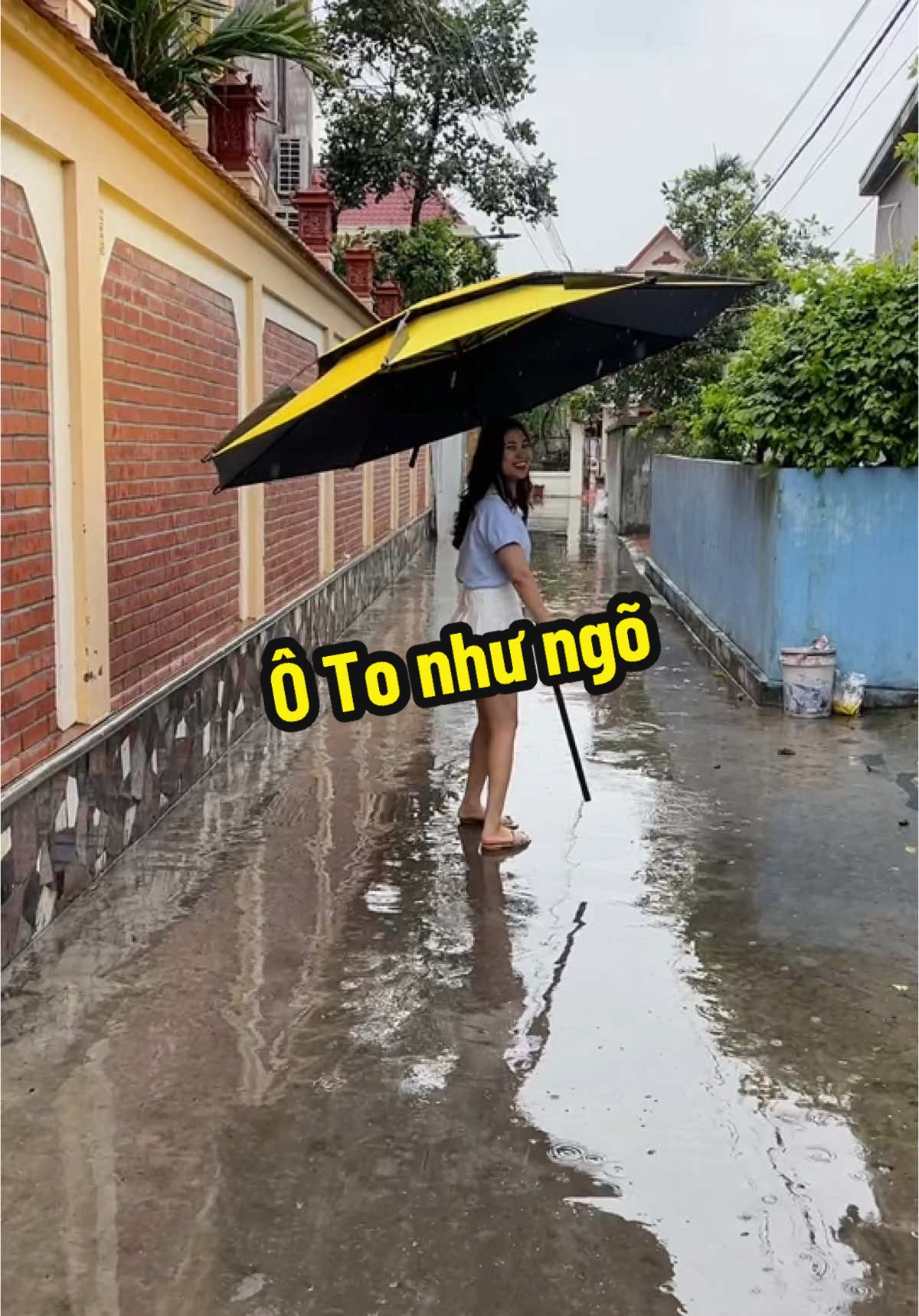 Ô To như ngõ là có thật.Đi Câu,Làm ngoài trời.Mưa Nắng thoả mái nữa chứ#ocauca #ocauca2tang #ô #xuhuong 