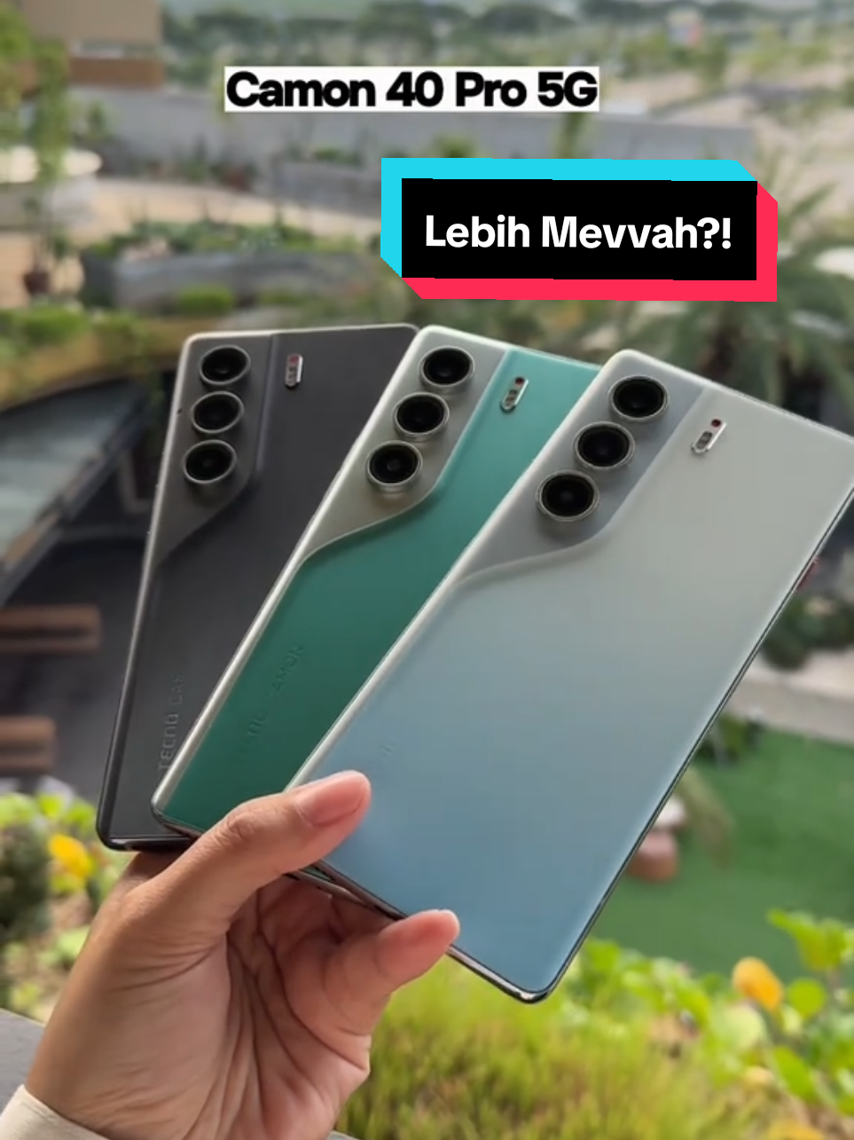Smartphone cantik tecno camon 40 Pro 5G. udah bisa diajak foto di dalam air. @tecnoindonesia #tecno #camon40pro 