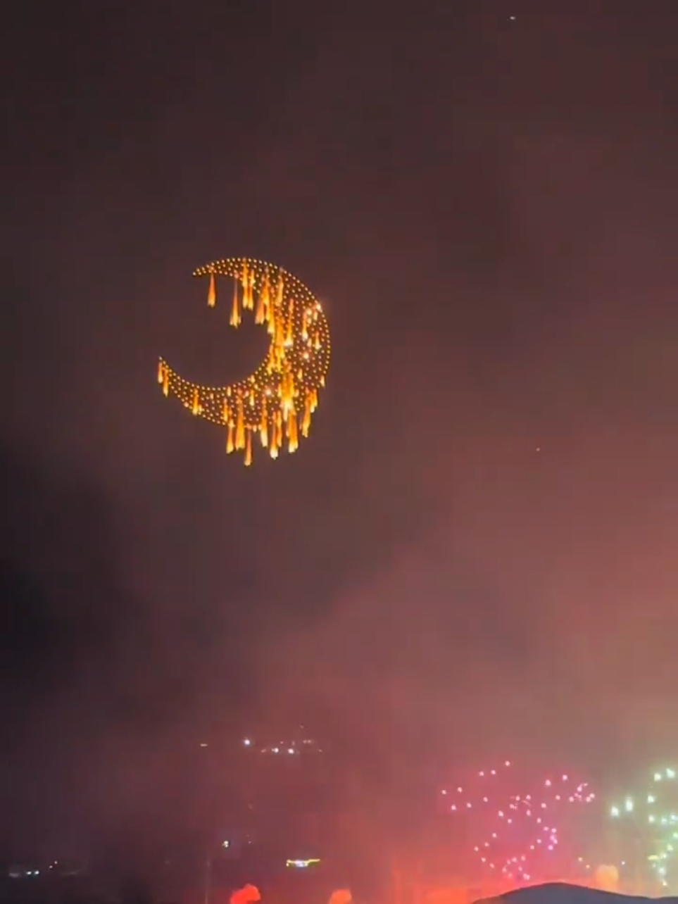 this  is another level of fireworks with drone in China! #无人机 #中国 #fireworks #烟花 