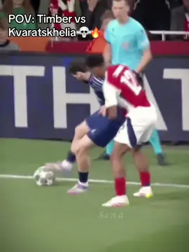 It was a good battle #arsenal #football #timber #kvaratskhelia #psg 