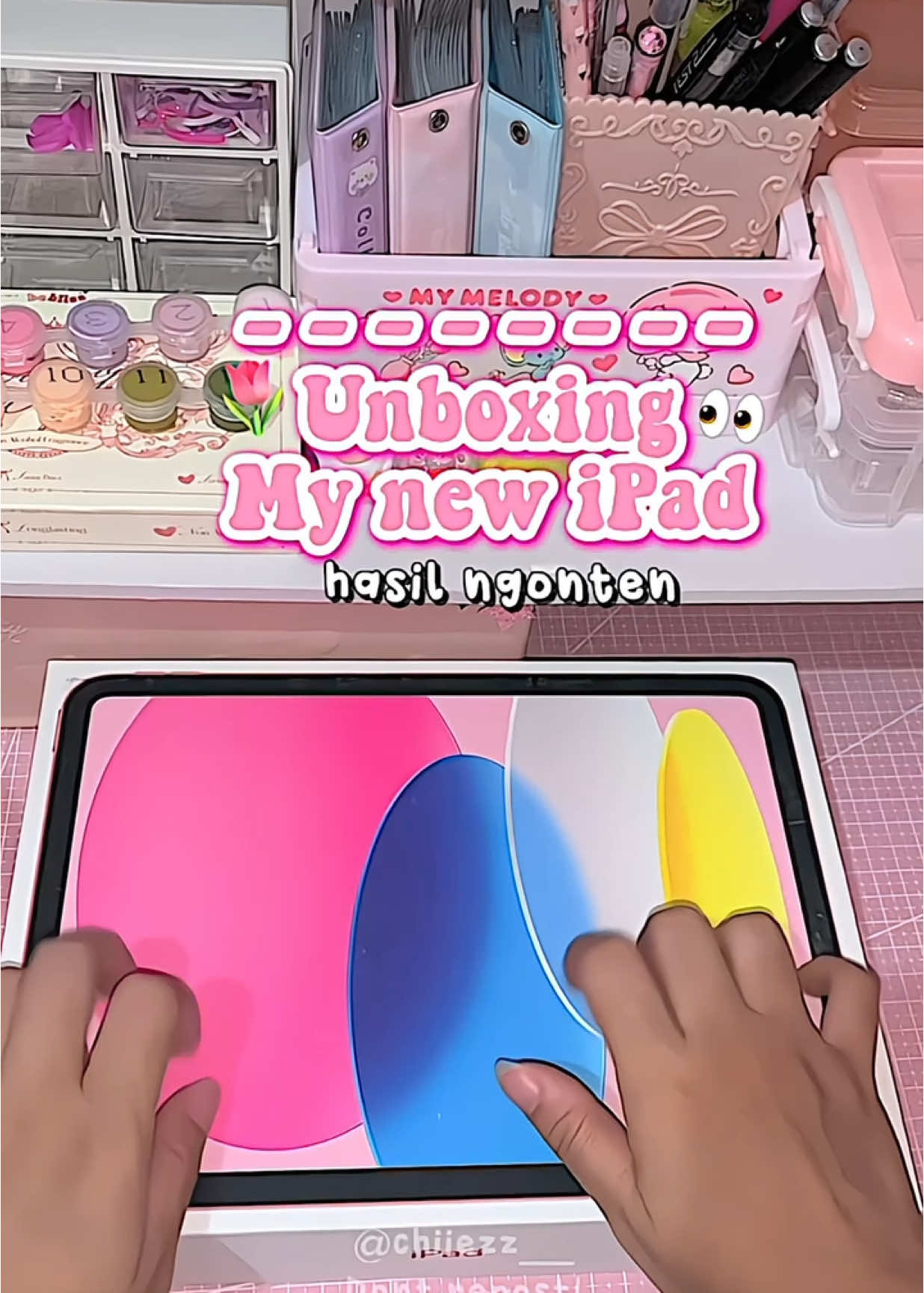 Finally 💘#fyp #ipad #unboxingipad #hasilngonten #minivlog 