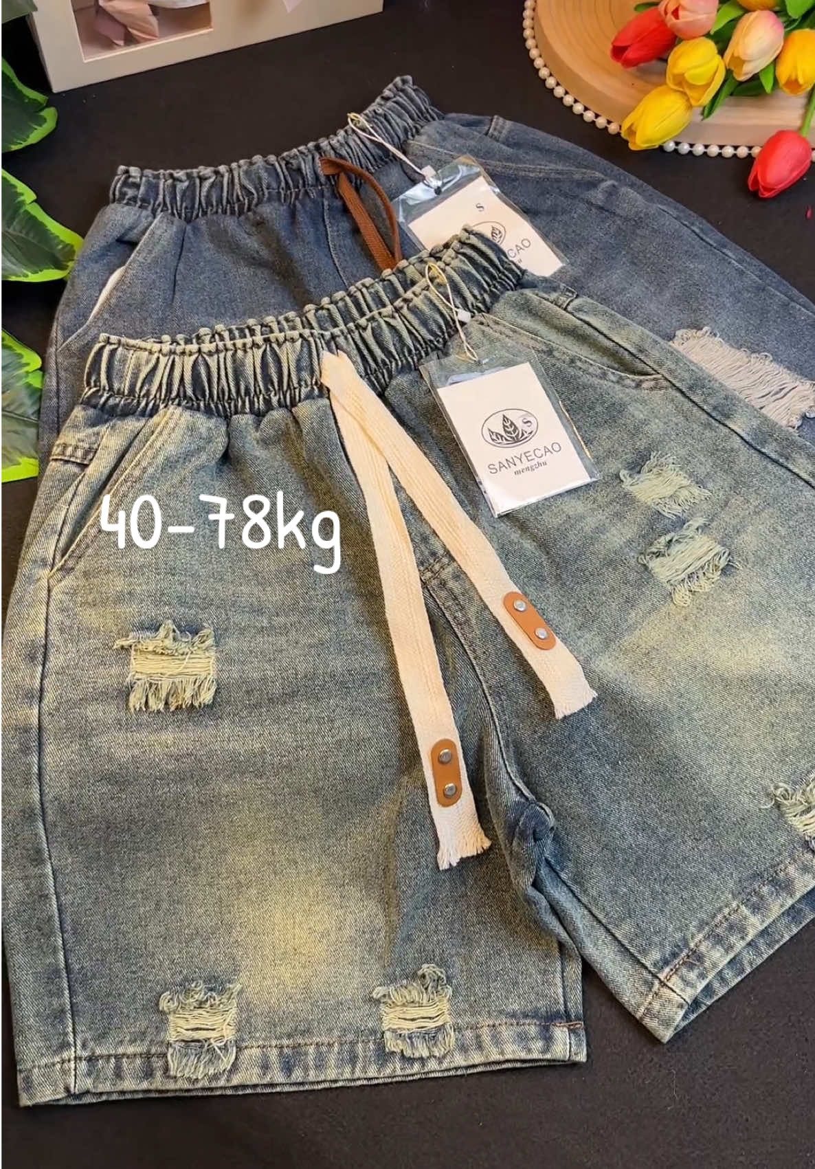 Quần short jean rách có bigsize #quanshortjean #quanlung #quanshortjeannu #quanbigsize #bigsize #trending 