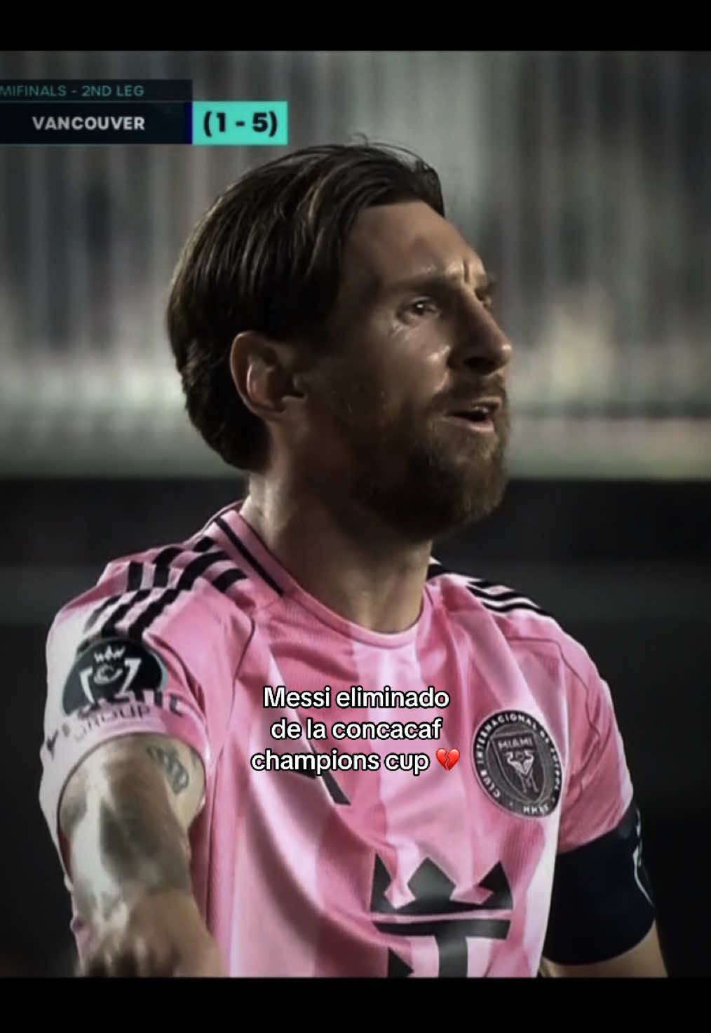 Lionel Messi fuera de la champions de concacaf en semifinales