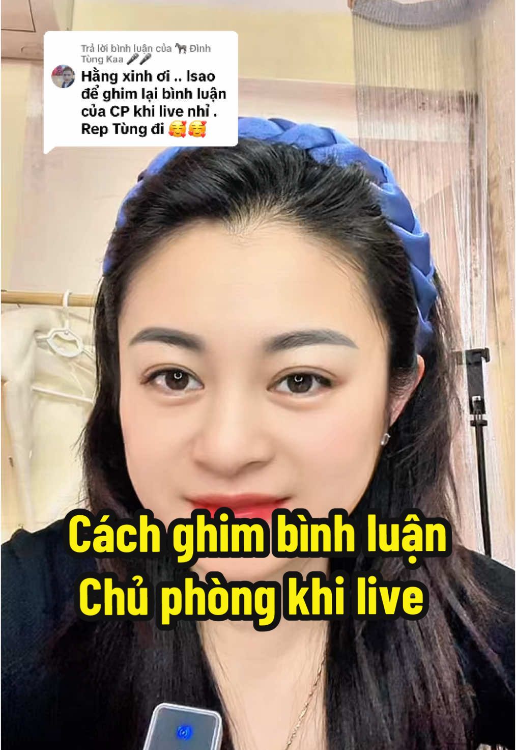 Trả lời @🦓 Đình Tùng Kaa 🎤🎤 Cách ghim bình luận của Chủ phòng khi Livestream tiktok 🥰#nguyenthihangls #NGUYENTHIHANGLS #nguyenhangchiase #xuhuong #nguyenhangtiktok  @NGUYỄN THỊ HẰNG LS  @NGUYỄN THỊ HẰNG LS  @NGUYỄN THỊ HẰNG LS 