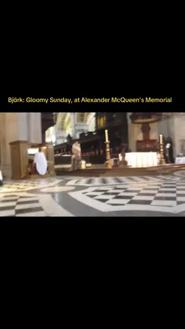 Björk: Gloomy Sunday at Alexander McQueen's Memorial  #björk #bjork #alexandermcqueen #fashion #music