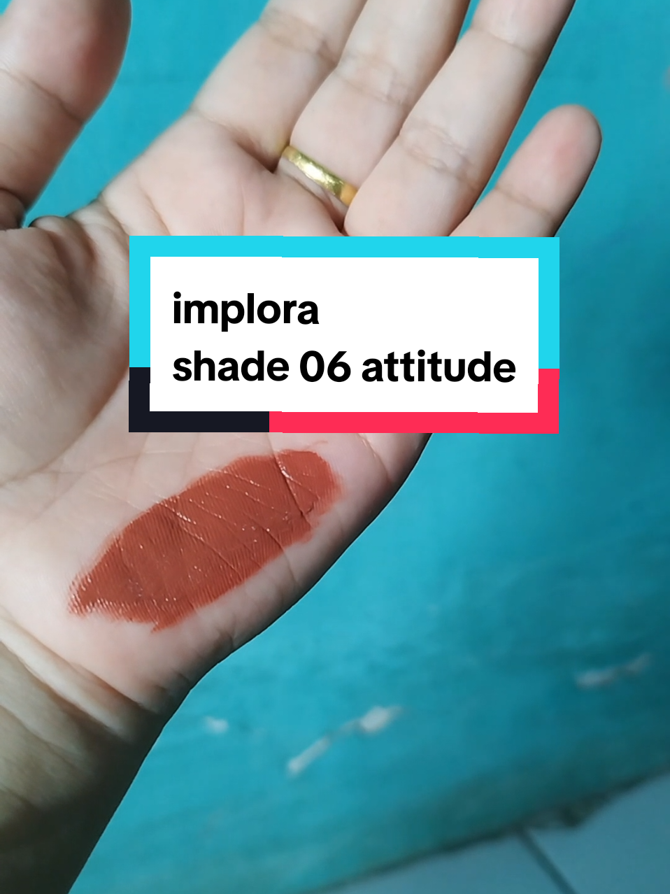 plis cakep bangeet ini warnanyaaaa #lipmattemurah #lipmatteimplora #shade06attitude 