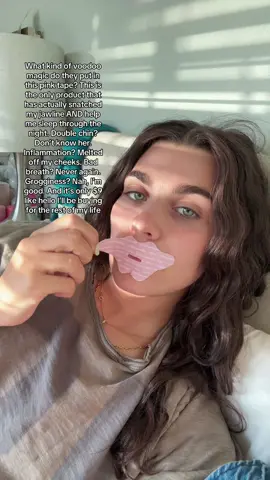 Best $9 I’ve ever spent #mouthtape #jawline #snatched 