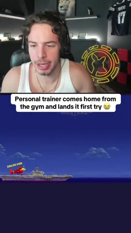 Personal trainer comes home from the gym and lands it first try 😭 #kickstreaming #streamer 