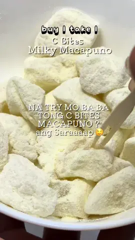 eto na ngaaaa ! buy1 takr 1 ang c bites milky macapuno ! solid ang saraaap !  #macapuno #milkymacapuno #milkymacapunobuy1get1 #cbites #cbitesmilkymacapuno #musttry 