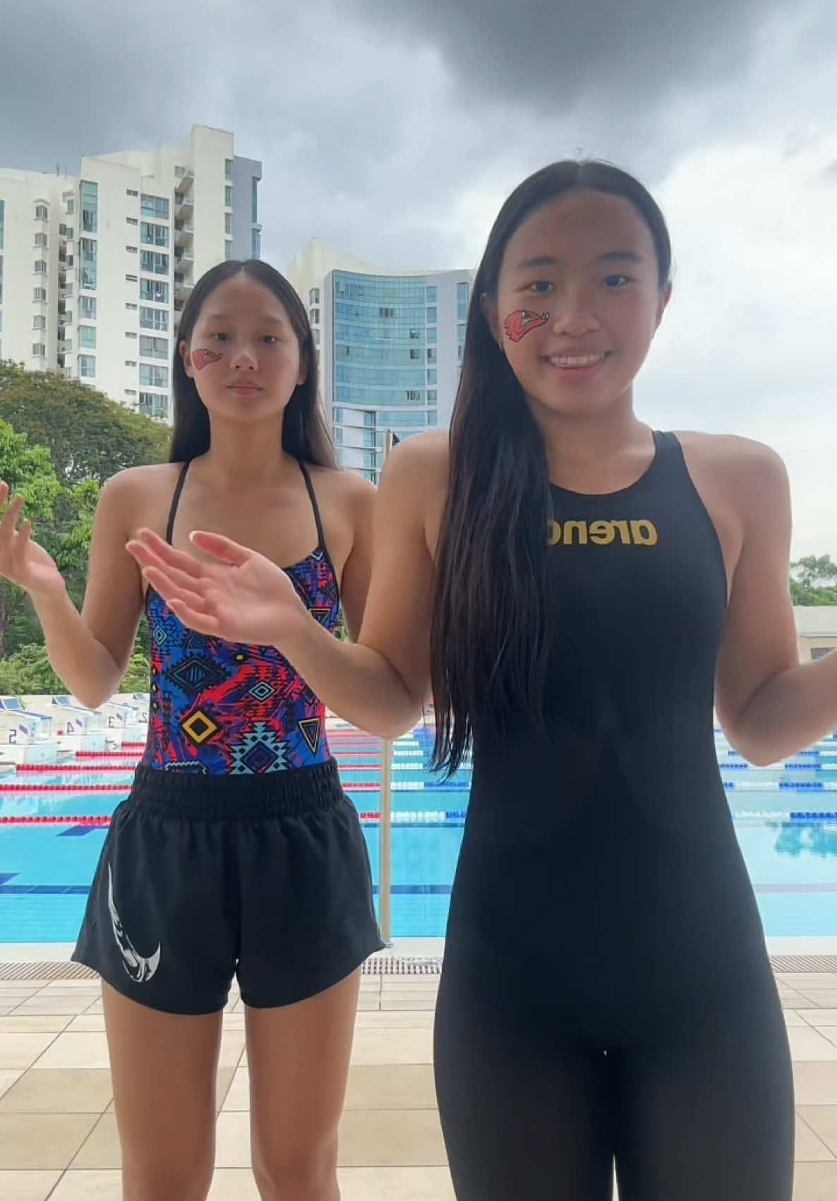 post swim meet #duo