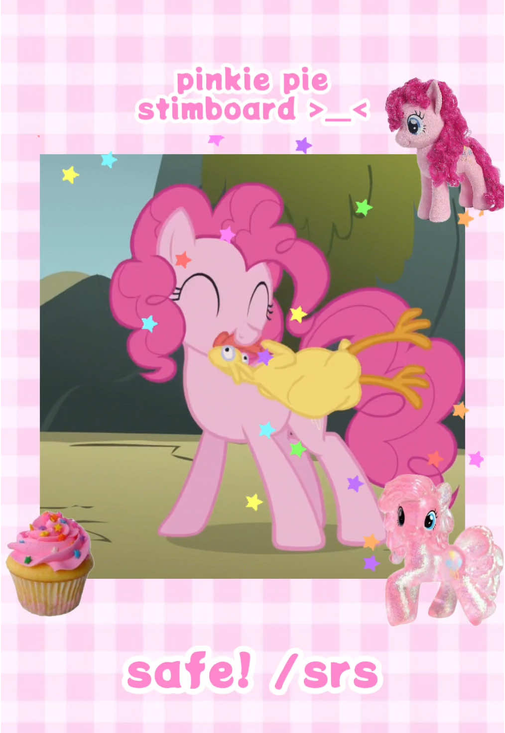 pinkie pie stimboard :3 ♡  #cutecore🎀🦴🍮🐾 #kawaiicore #targetaudience #fyp #pinkiepie #stimboard #mylittlepony #dessert