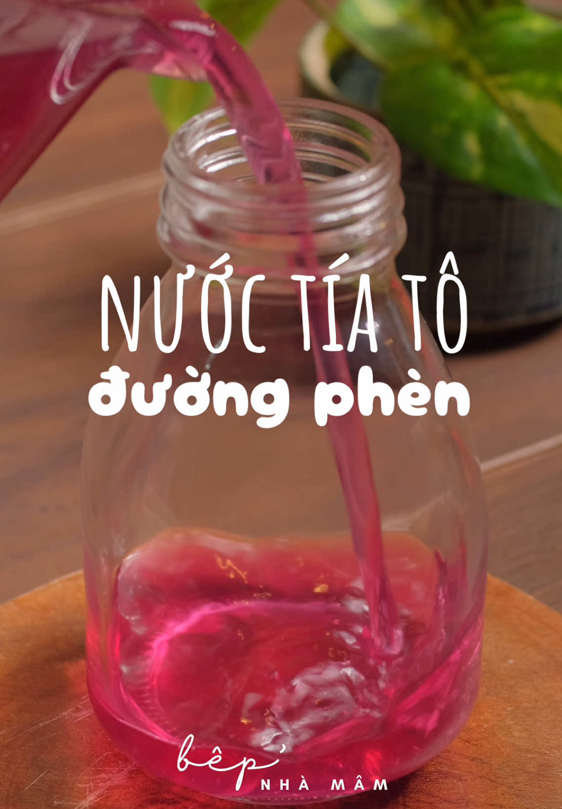 Nước lá tía tô đường phèn thơm mát ^^ #bepnhamam #tiato #drink #LearnOnTikTok #fyp 