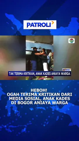 Bahaya nih kalau gak terima dikritik. #patroliindosiar #newsindosiar #fypシ #patroli #fypdong #fypage #viral #trending #beritatiktok #fyp #berita #beritahariini #beritaviral