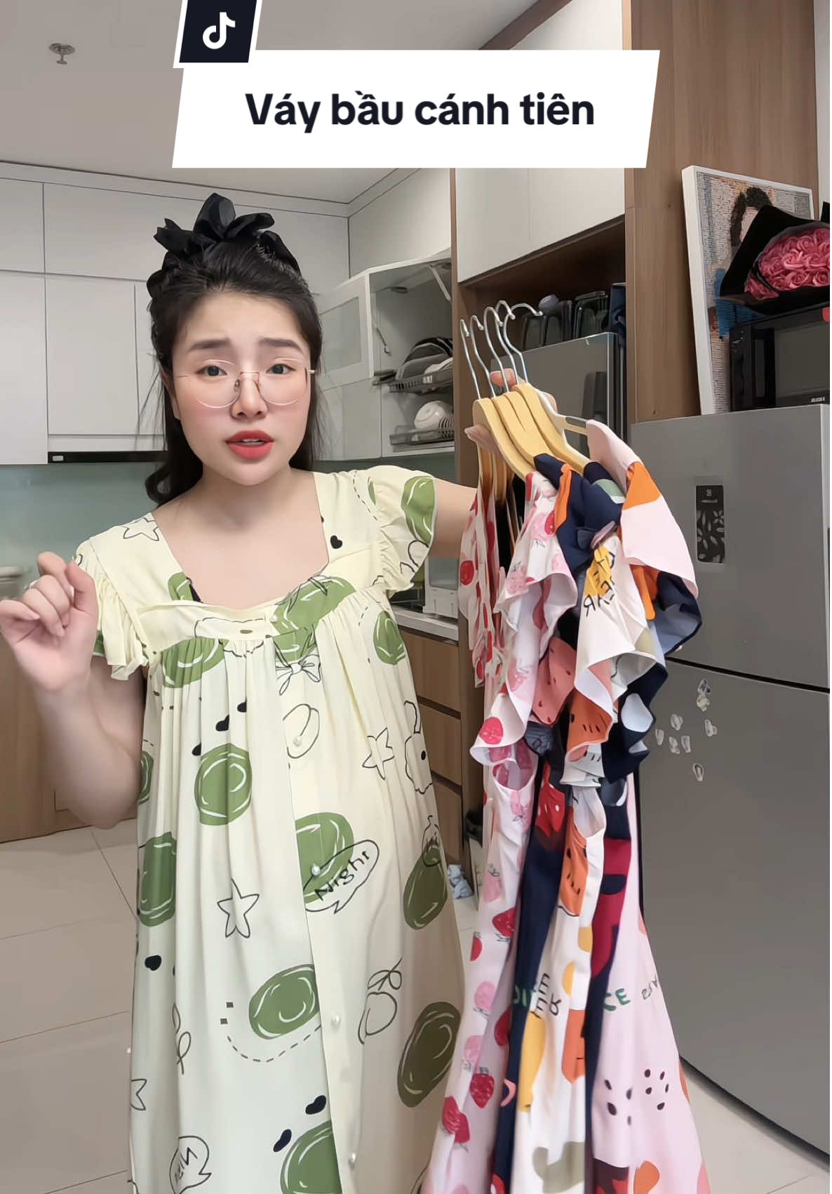 Mãu này xinh mà nhiều màu đẹp lắm các mẹ bầu ạ #1ngaycuaquynh #dobau #vaybau #dambau #vaylanh 