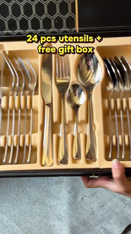 grabe ang ganda pang wedding gift nito!! 🫶😍 super nice ng quality🫶 #weddinggiftset #weddinggift #giftset #giftsets #anniversarygift #giftsetideas #utensilsset #kitchenutensils 