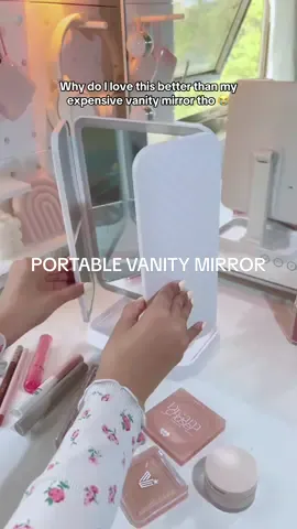Sobrang gandaaa huhu ✨💗 #portablevanitymirror #minivanitymirror #vanitymirror #portablevanitymirrorwithledlights #minivanity