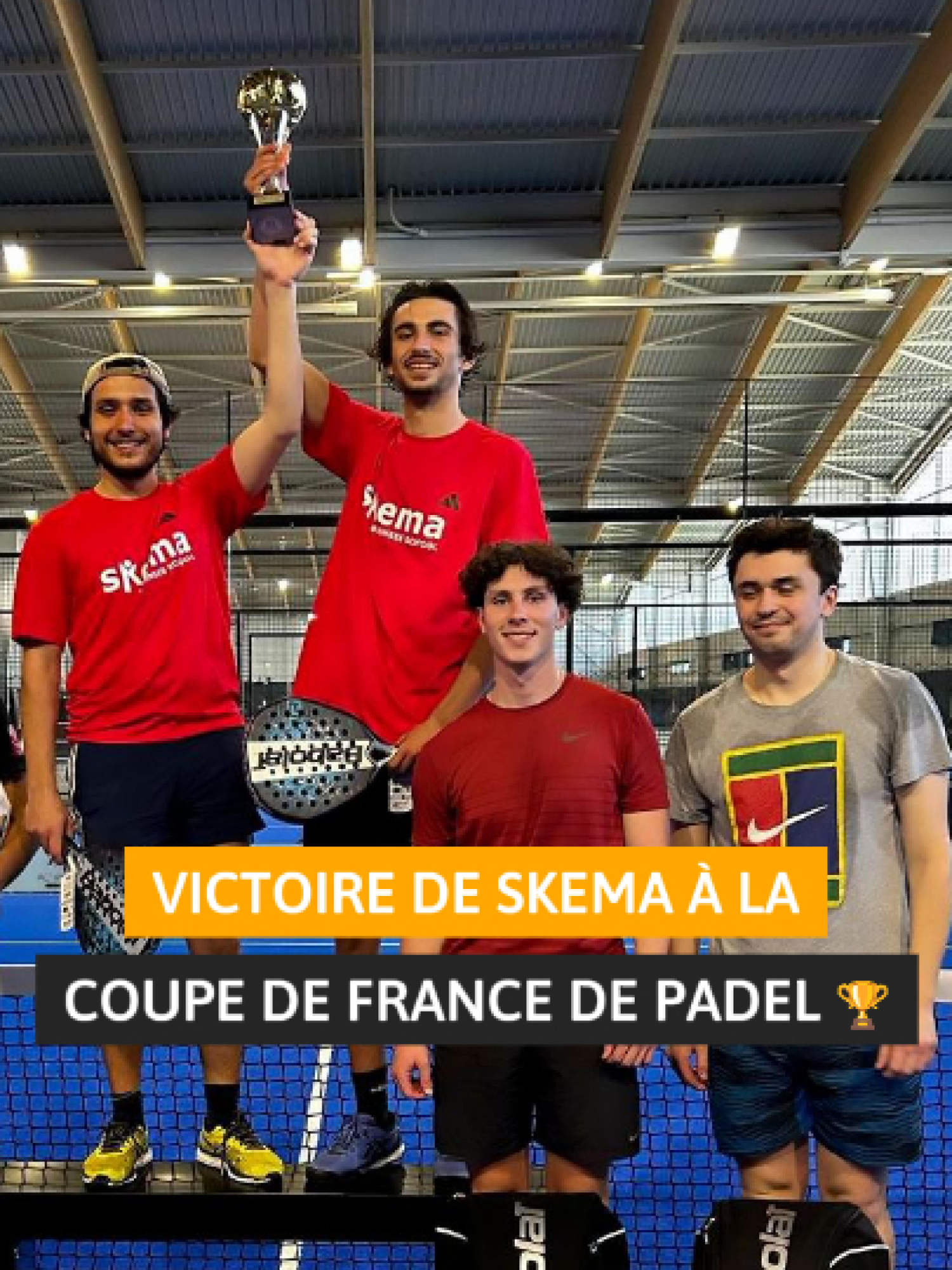 Une finale 100% SKEMA à la coupe de France des ESC de Padel 2025!  Nos 3 équipes ont réalisé un parcours remarquable jusqu'à la finale intense et exemplaire opposant SKEMA Sophia à SKEMA Lille - un duel fraternel, riche en respect, engagement et intensité. Bravo à tous pour cette belle victoire et rendez-vous en 2026 pour une édition encore plus ambitieuse ... organisée par SKEMA !  🎥 @davidscemama_  #WeAreSKEMA #international #businessschool #athlete #sportstiktok #student #padel #competition #sports