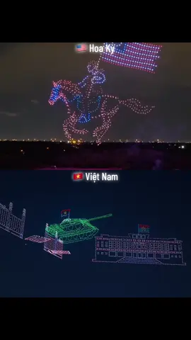Màn Trình Diễn Drone Giữa Việt Nam 🇻🇳 Và Hoa Kỳ 🇺🇸 #drone #hoaky #vietnam #saigon #tphcm 