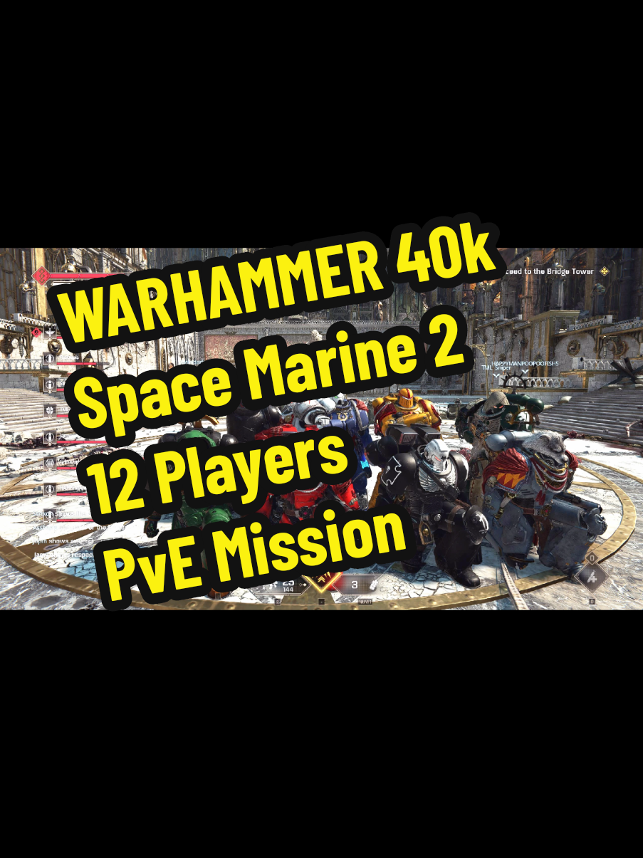 WARHAMMER 40k Space Marine 2 12 Players PvE Mission #WARHAMMER40k #SpaceMarine2 #WARHAMMER #WARHAMMER40kSpaceMarine2 #Gaming 
