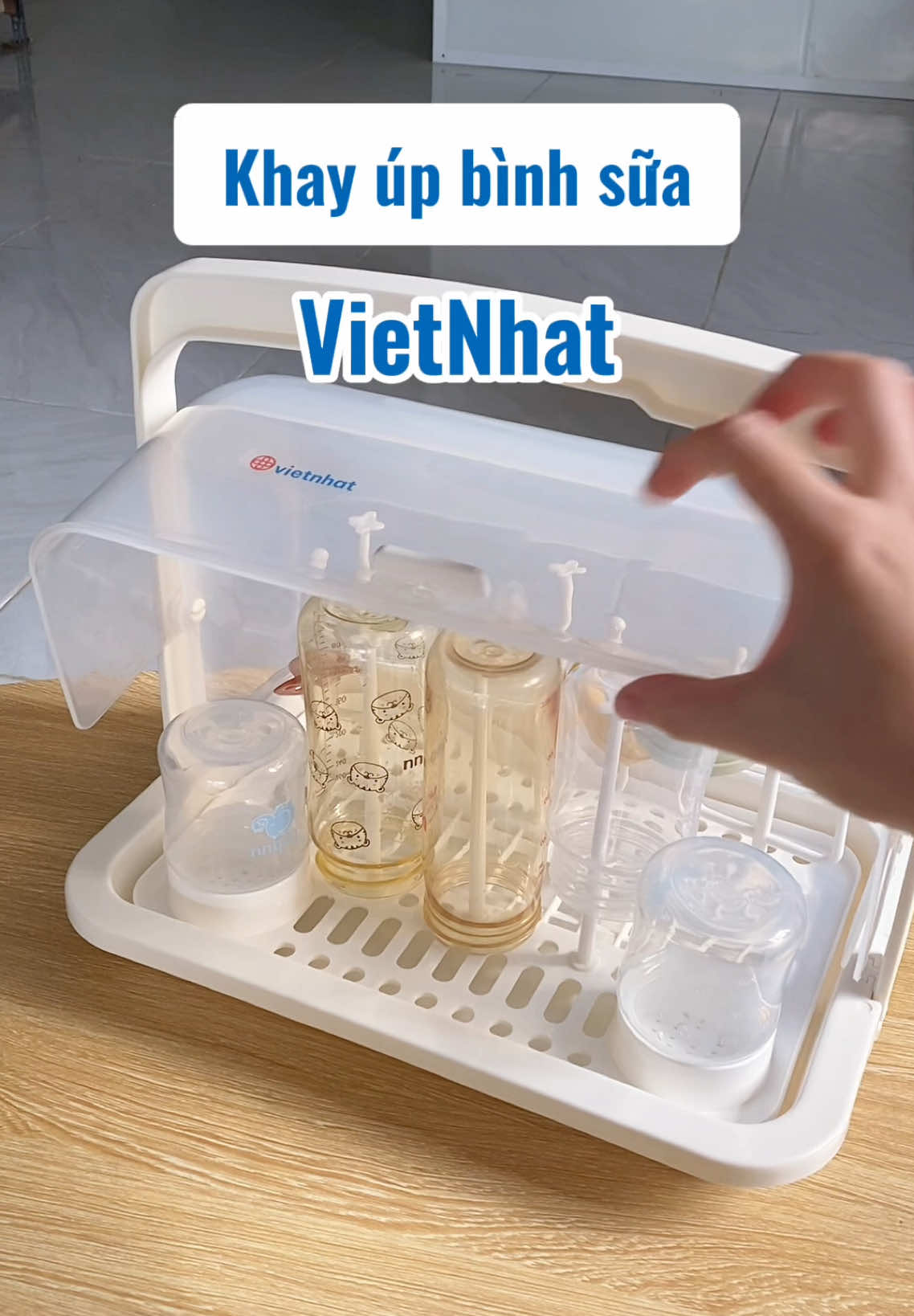 Khay úp bình sữa cho bé gọn gàng mà hạt dẻ lắm, đựng đc nhiều bình #khayupbinhsua #giadungtienich #giadungdanang #reviewsanpham #xuhuongtiktok 