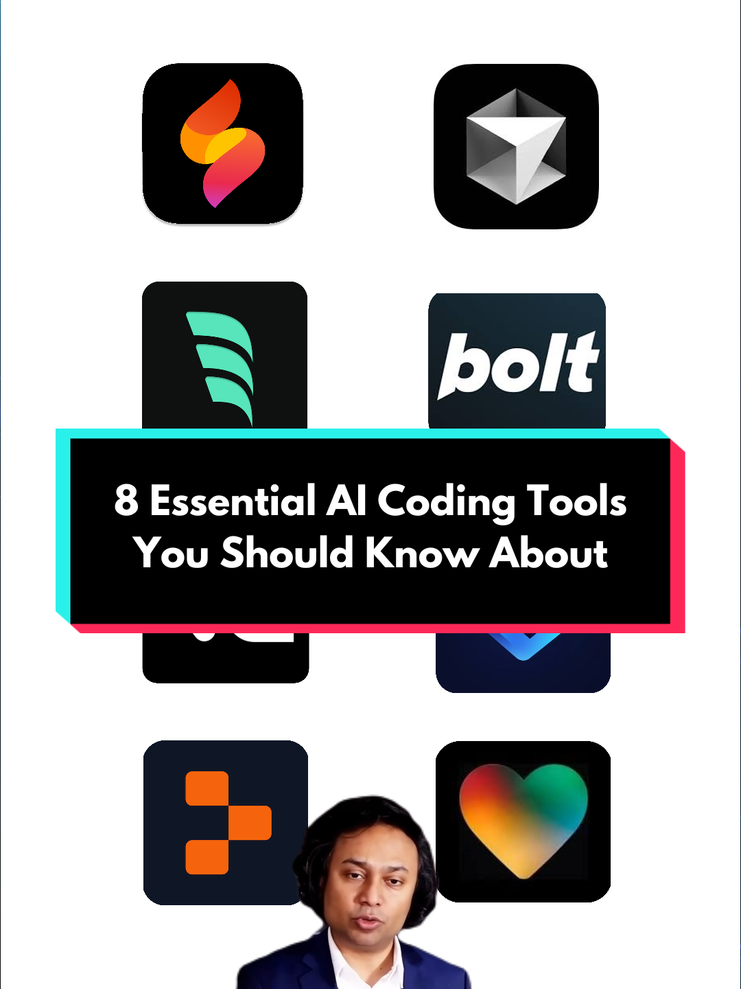 🚨 These 8 AI tools are changing how apps are built! If you're trying to build apps 10x faster using AI — you NEED to see this list. From Google Firebase Studio to tools that clone UIs from images, this is the future of coding! 💻🤖 👇 Save this & follow for more AI dev tools! #AItools #AI #AppDevelopment #AICoding #FirebaseStudio #CursorAI #Replit #AIbuilder #StartupTools #GeminiAI #FutureOfCode #WebDevTools #Windsurf #Bolt #V0 #copycoder #lovableAI #FutureOfAI