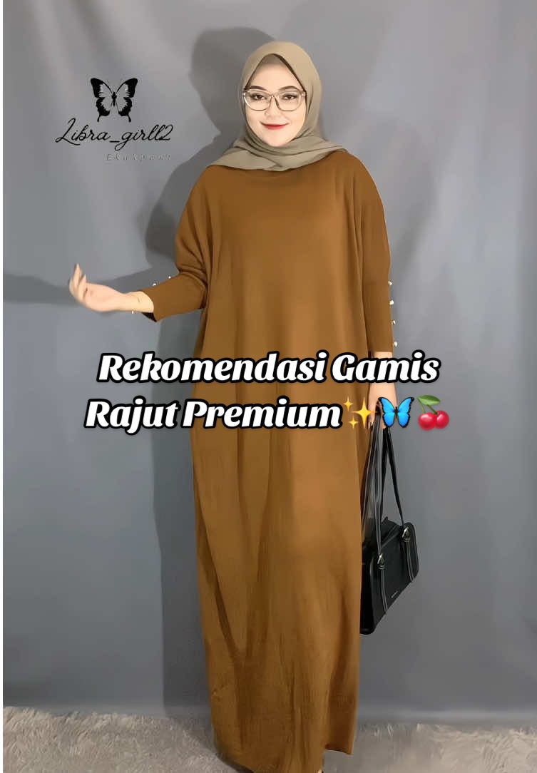 best seller nih beb gamis rajutnya😍 rugi kalo ga co😚 #gamisrajut #rajut #ootdrajut #dres #affiliatemarketing #fyp 