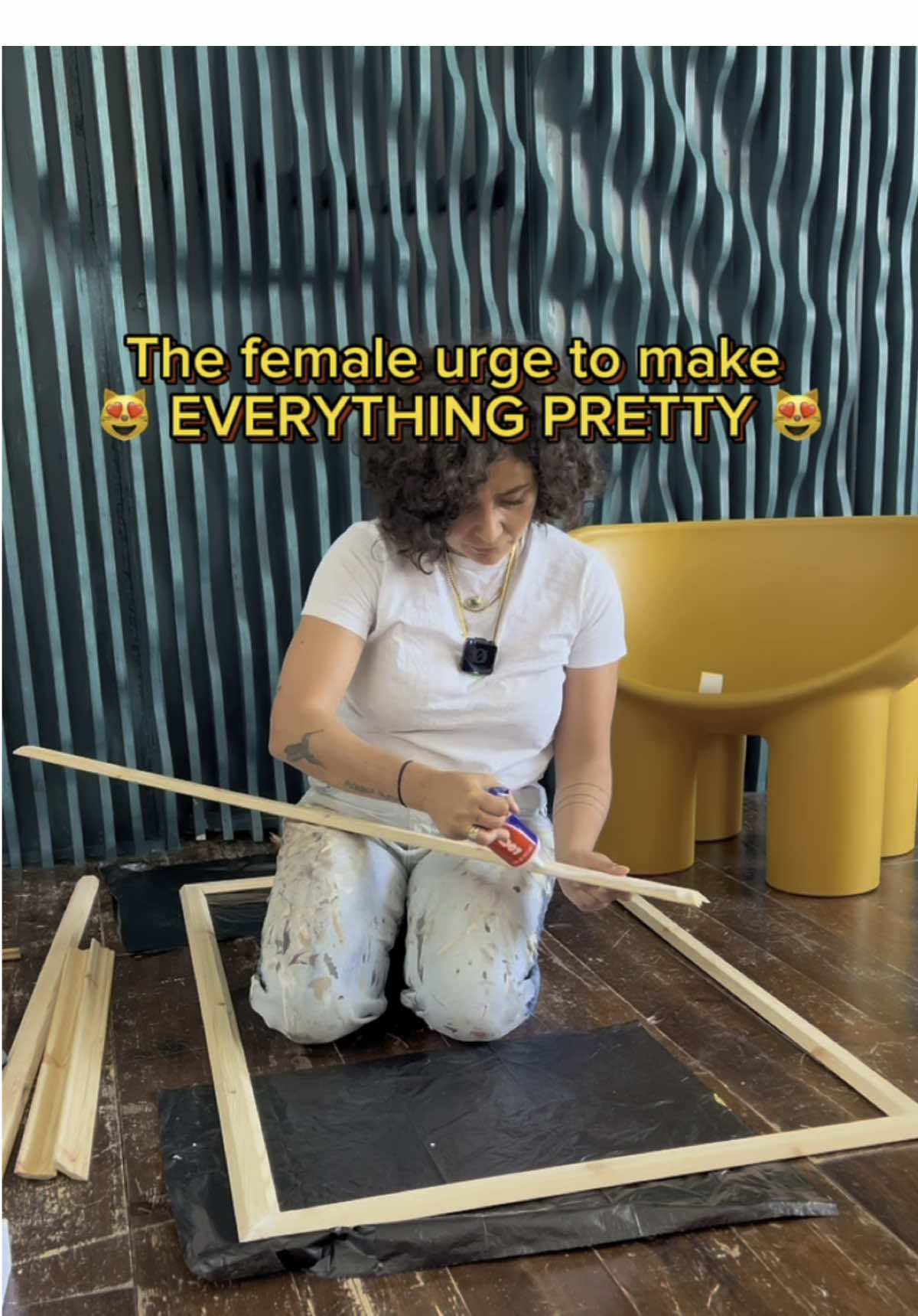 *I just can’t help myself… I want *everything* in my home to look pretty — even the TV! 😍📺*  So I turned it into an *art piece*! 🖼️✨ Here’s how I did it: 1. ✂️ Cut wood to fit the screen  2. 💪 Stick the frame together with *POWERGRAB* from @יעקבי כל מוצר בול  3. 🎨 Paint it in your fave color  4. 🥳 Hang it up and enjoy the ✨vibes✨ Now my TV is giving more *gallery* and less *electronics store* 😂  #diyhome #tvframehack #interiordesignideas #jacobyisrael #diydecor #homedetails #budgetmakeover #homestyle — *אני פשוט לא יכולה להתאפק… אני רוצה שהכל* בבית שלי ייראה וואווווו — אפילו הטלוויזיה! 😍📺*  אז הפכתי אותה ליצירת אמנות! 🖼️✨ ככה עשיתי את זה: 1. ✂️ חתכתי עץ לפי הגודל של הטלוויזיה  2. 💪 חיברתי את המסגרת עם *POWERGRAB* של ץ @jacobi_diy  3. 🎨 צבעתי בגוון שאני הכי אוהבת  4. 🥳 תליתי ונהניתי מהוויב המשודרג! עכשיו הטלוויזיה שלי נראית יותר כמו תמונה במוזיאון ופחות בסגנון חנות אלקטרוניקה 😂  #יעקביכלמוצרבול #עשהזאתבעצמך #מסגרתלטלוויזיה #עיצובפנים #עיצובבבית #שדרוגבבית #טיפיםלעיצוב #DIY