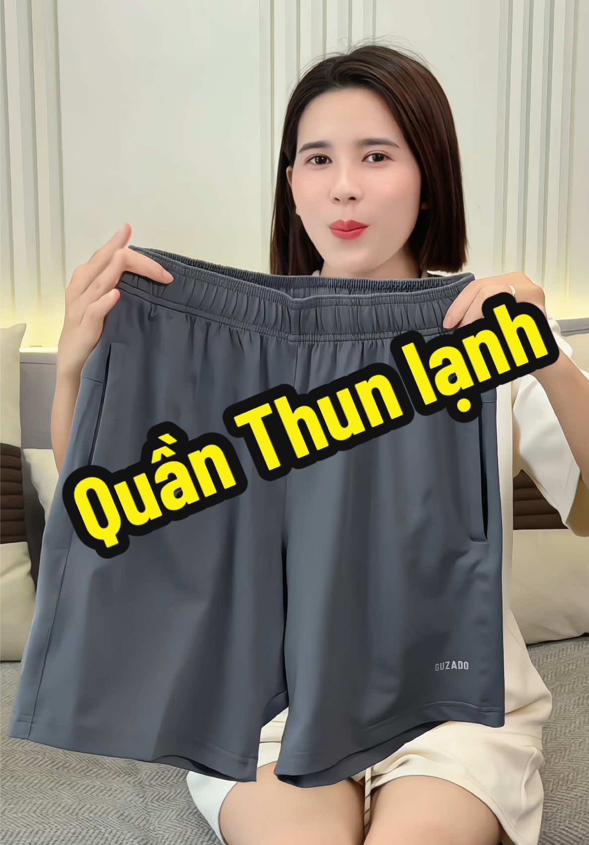 Sờ lên da đã thấy mát lạnh rồi #kieugialinh #quansoocnam #quanduinam #quanthethao #guzado 