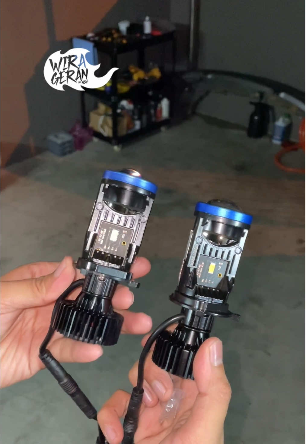 Ini bukan sekadar led tau.. tapi sihat dia dah macam projector dah LED Kitoyo ni. Memang padu 🔥 #okeydone #afiqasn #projekwirageran #wirasedan #wira #protonwira #kitoyo 