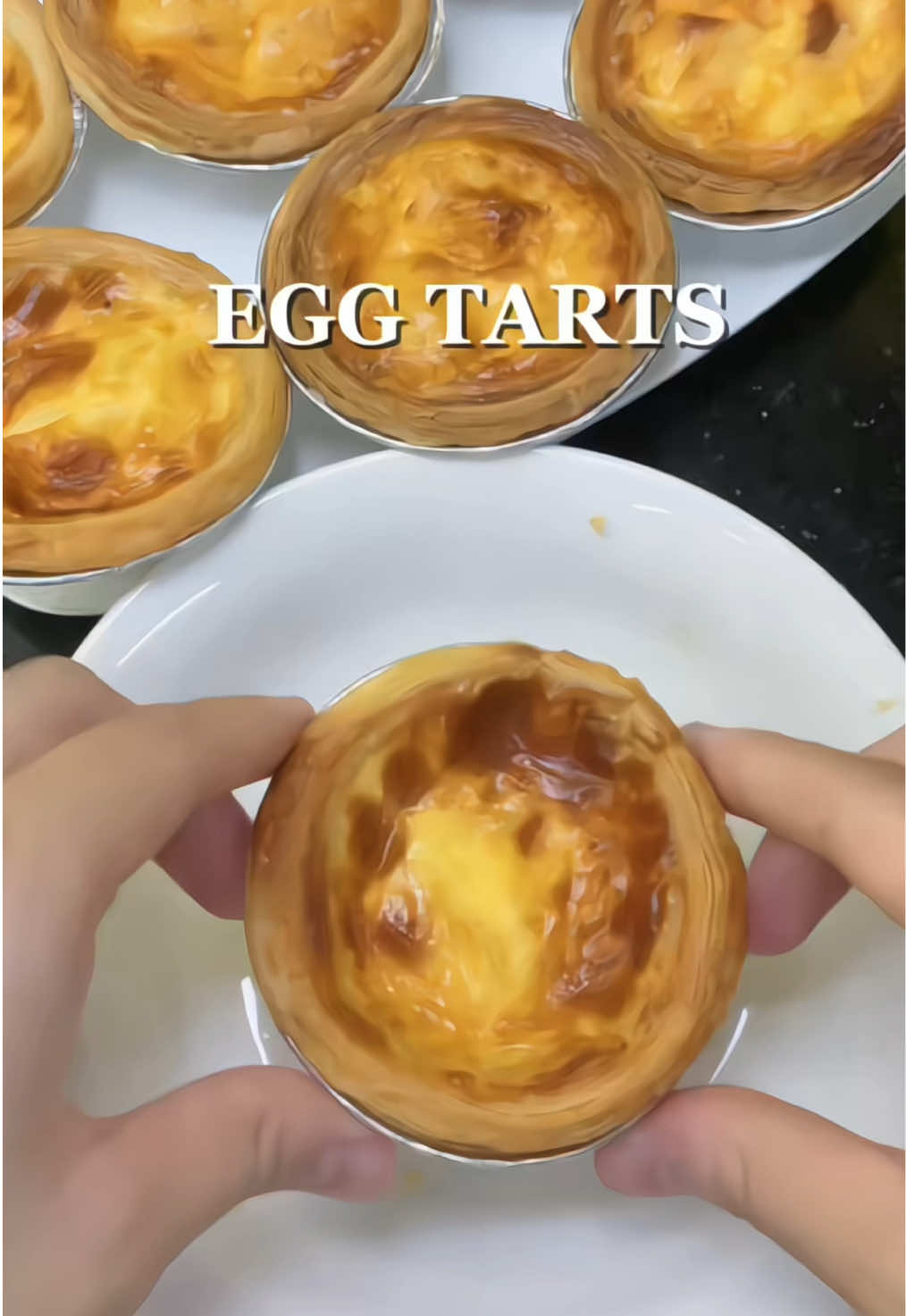 Bánh tart trứng bên ngoài giòn bên trong thơm béo ngậy làm chỉ vỏn vẹn 10 phút 😋 #tarttrung #eggtart  #baking #nauancungtiktok #xuhuong #LearnOnTikTok #viral #ngocdiepthichnauan  