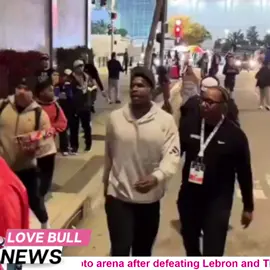 Anthony Edwards takes a victory lap outside Crypto Arena after eliminating the Lakers #lebron #NBA #fypシ