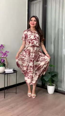 warna teracota memang menggoda 🔥🔥 #oneset #setelanwanita #setelanrayon #onesetkekinian 