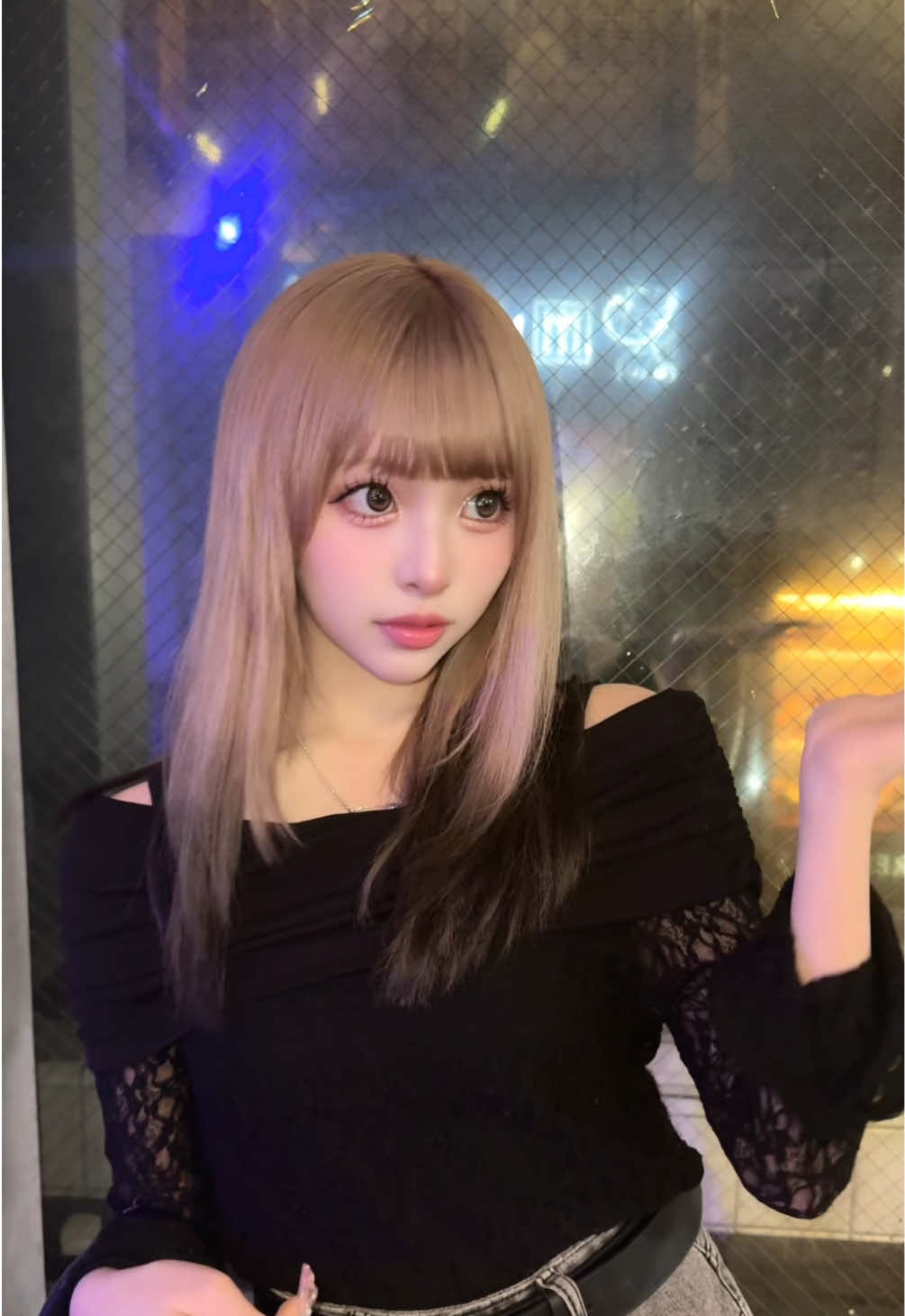 服黒で分かりにくいけどミディアムにして裾カラーしてきた🖤 にゅーあいさ#fyp #07 #ljk 