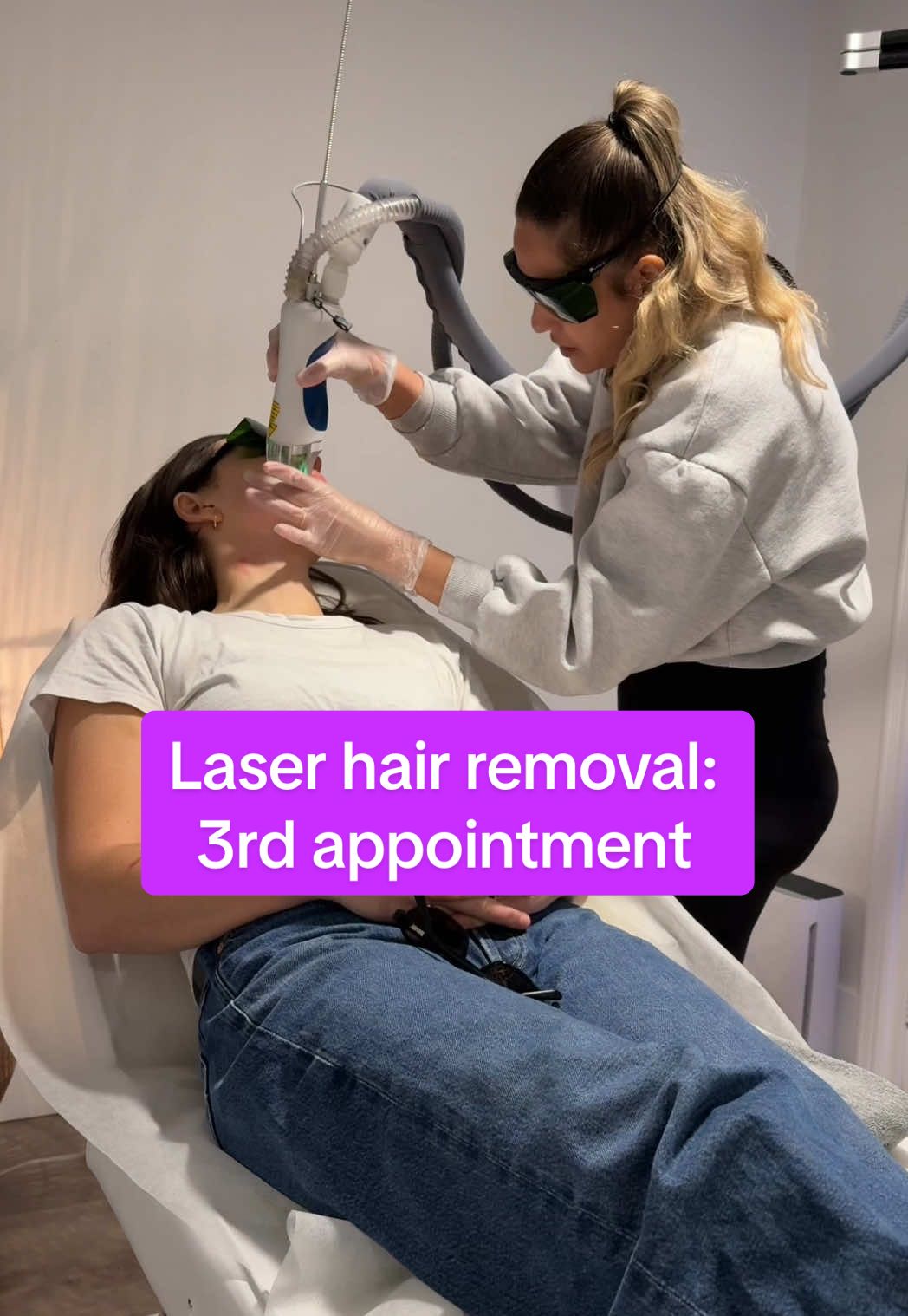 I’m obsessed with laser hair removal @Tightclinic 😍 should have done it sooner. #toronto #laserhairremoval #skincare #panoxyl #pcos #beldoesstuff 